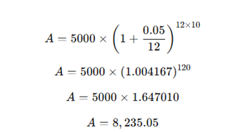 ejemplo formula interes compuesto